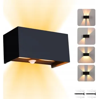 Nástěnné svítidlo Černé nástěnné svítidlo s integrovaným LED zdrojem 18 W