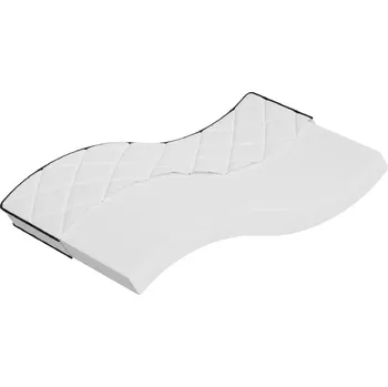 Matrace Matrace pěnová vícevrstvá středně měkká 90x200x16 cm bílo-černá