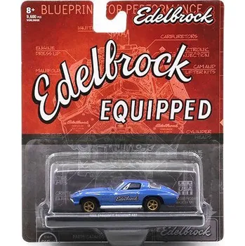 autíčko Chevrolet Corvette 427 #03 Edelbrock 1966 1:64 - M2 Machines Chevrolet Corvette 427 No.03 Edelbrock - kovový model auta