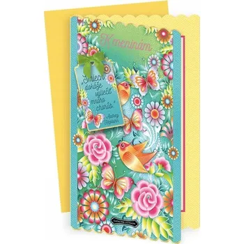 Obraz Přání ke jmeninám 15 x 15 cm