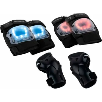Sport Hudora LED Protektoren (schwarz, Gr. M)