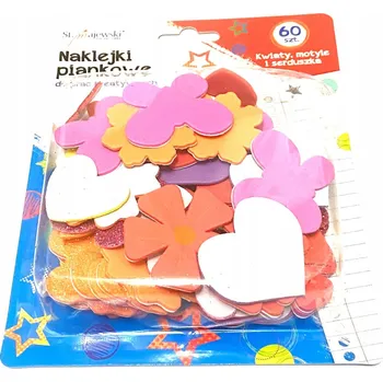 samolepka Samolepky samolepky pro kreativní tvoření, 60 ks