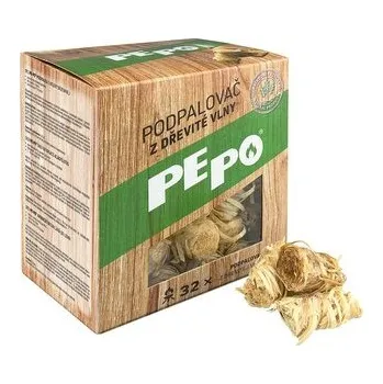 Pe-Po Pevný podpalovač z dřevité vlny, 32 ks