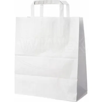 Papírová taška (FSC Mix) bílá 26+14 x 32 cm [50 ks]