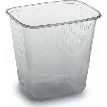 Jednorázové nádobí Miska (PP) hranatá průhledná 108 x 81 mm 500ml [100 ks]