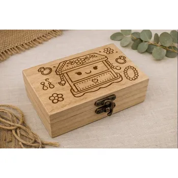 Dárkové dřevěné krabičky - na šperky Velikost: 12,5x7x5cm