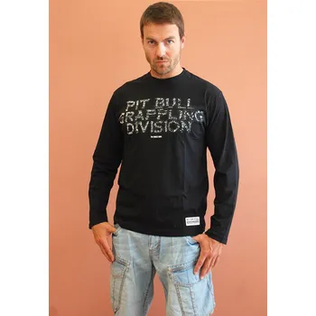 Pánské tričko PitBull West Coast - pánské triko LS Grappling černé S