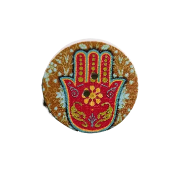 Knoflík Knoflík dřevěný "Ruka osudu"