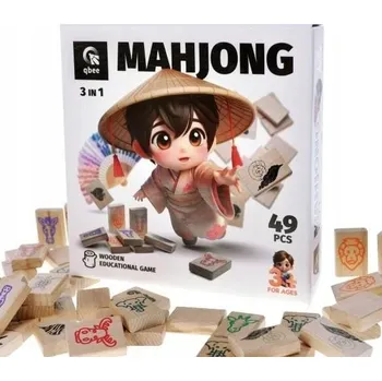 Obraz Dřevěná vzdělávací hra Madžong 49 dílků pro děti