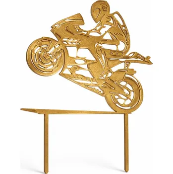 Motorka GP - dortový zápich - Zelená