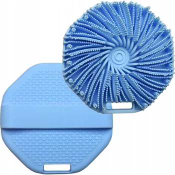 Koupelový kartáč Silikonový mycí kartáč na tělo s protiskluzovou rukojetí