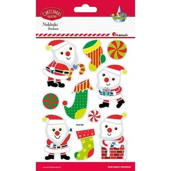 samolepka Samolepky Titanum vypouklé Mikuláše 10 ks