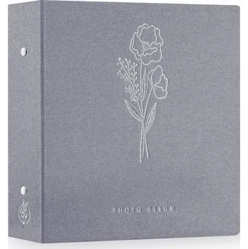 Fotoalbum FOTOALBUM LÁTKOVÝ NA 1000 FOTOGRAFIÍ ŠEDÝ - VELKÝ (XL)