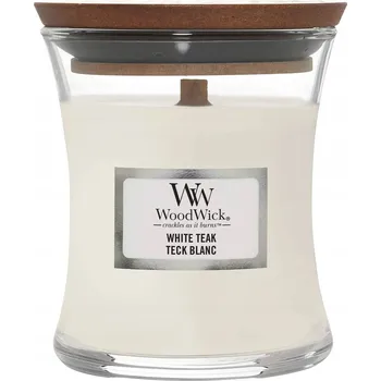 Svíčka Tradiční sójová svíčka White Teak Woodwick 1 ks