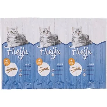 Krmivo pro kočku Freija klobásky 10x5g pamlsky pro kočky s příchutí kuřete