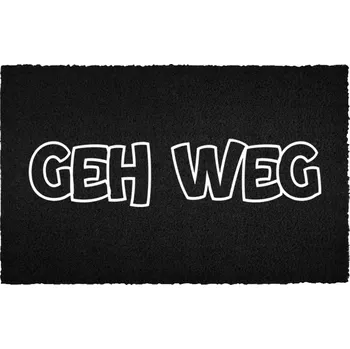 Rohožka Rohožka Černá Kokosová Vstupní Dekorativní | Uteč Dárek 40x60cm