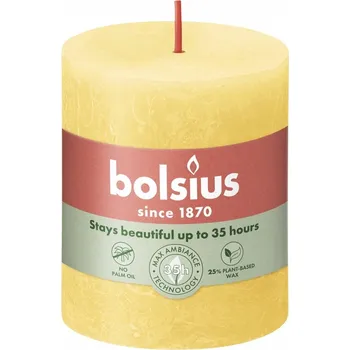 Svíčka Tradiční parafínová svíčka bez vůně Bolsius 1 ks
