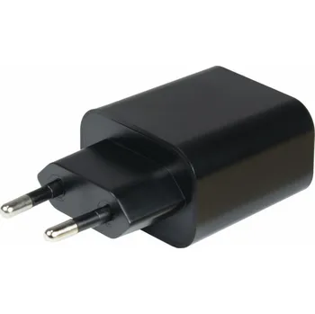Inter-Tech Ladegerät PD-2120, USB-C + USB-A Charger (schwarz, ohne Kabel, PD 3.0, QC 3.0, 20 Watt)