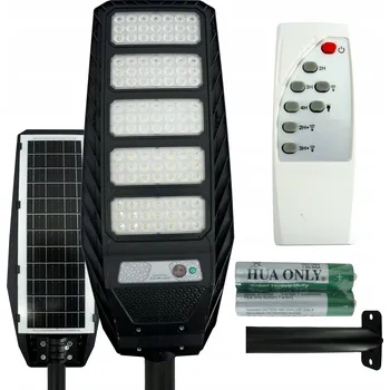 Venkovní osvětlení SOLÁRNÍ LAMPA 400W LED ULICE S ČIDLEM SOUMRAKU A POHYBU + DÁLKOVÉ OVLÁDÁNÍ
