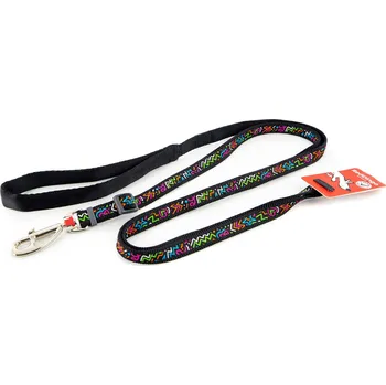 Vodítko pro psa RED DINGO Vodítko Černé, Squiggles Black Velikost: 12