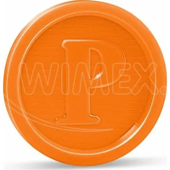 Jednorázový ubrus Žeton (PS) oranžový Ø23mm [100 ks]