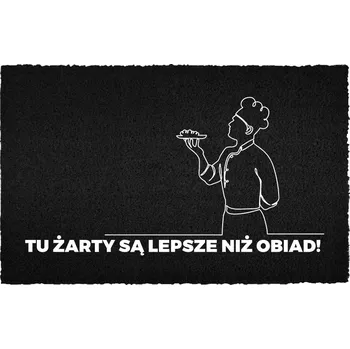 Rohožka KOKOSOVÁ VSTUPNÍ ROHOŽKA DOMÁCÍ 40X60 S VTIPEM NÁPIS VTIPY > OBĚD