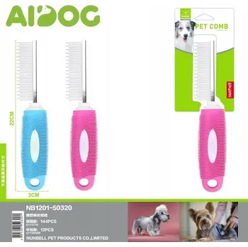 Kartáč pro zvířata Kartáč pro psa s gumovou rukojetí | Kartáč pro psa s gumovou rukojetí