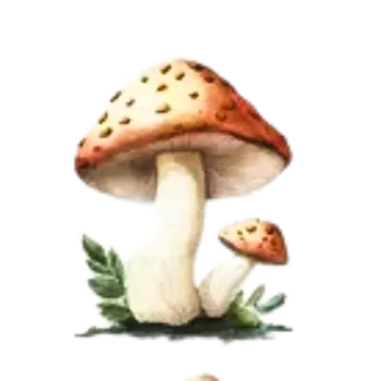 samolepka Samolepky - houby IV (sada 5 ks)