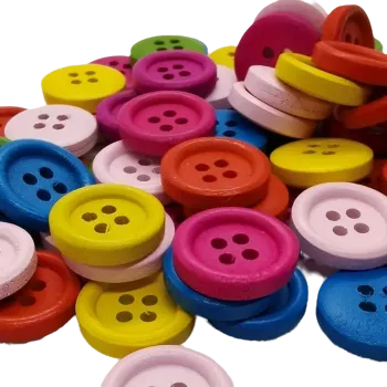 Knoflík Knoflík kulatý - barva 15 mm, Barva: Vínová