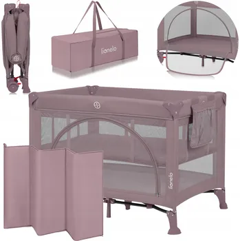 Dětská postýlka Lionelo postýlka Laura Pink Nude