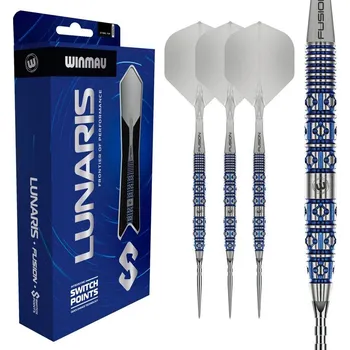 Šipky steel Winmau Lunaris Tapered 24g SP 90% wolfram