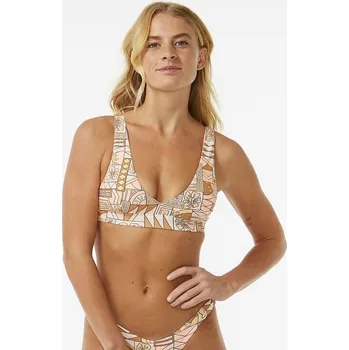 Dámské plavky RIP CURL horní díl - Block Party Adjustable Halter Bright Peach (2116)