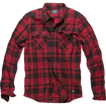 Pánská košile Flanelová košile Vintage Industries Austin Red Check M