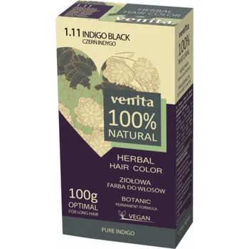 Barva na vlasy Venita Herbal barva na vlasy 1.11 Indigo Black