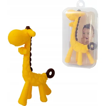 Kousátko na zuby Askato silikonové žluté