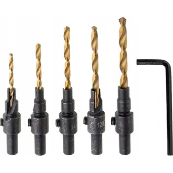 Vrták Sada konfirmátových vrtáků Drel CON-XDK-3005 6-14 mm, 5dílná ks