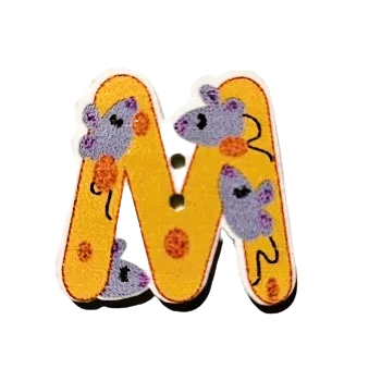 Knoflík Knoflík dřevěný M