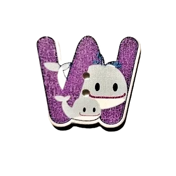 Knoflík Knoflík dřevěný W