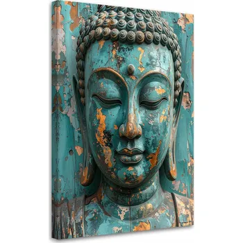 Obraz Obraz do obýváku, ložnice, kanceláře, Tyrkysový Buddha Meditace Zen Spa 60x90
