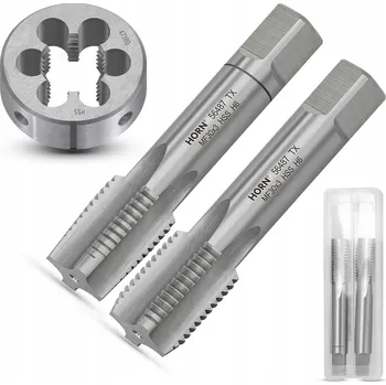 Závitořezný nástroj Závitníky + Závitová očka M30x3 Sada HSS Ruční Kompletní Sada Závitníků K