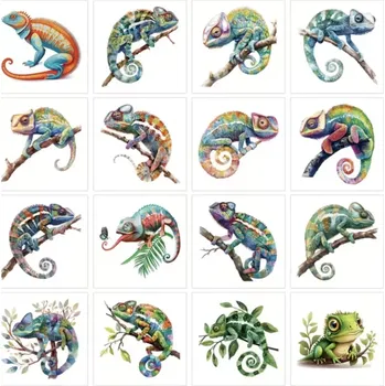 Tetování Dětské dočasné tetování - CHAMELEÓN - 16 ks (Značka: SPADABRAVO)