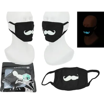 Pleťová maska OPAKOVANÁ OCHRANNÁ ROUŠKA NA OBLIČEJ LÁTKOVÁ S KNOUSKEM - VTIPNÁ, 1 KS