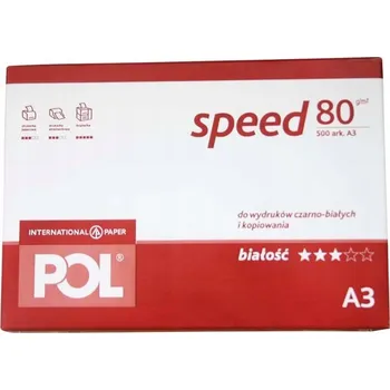 Kancelářský papír Kancelářský papír A3 80g Polspeed 500 listů třída C
