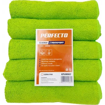 Utěrka Utěrka z mikrovlákna 40x40cm Perfecto 5ks zelená