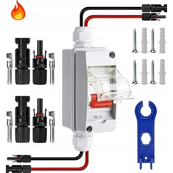 Bezpečnostní kamera SOLÁRNÍ DC ODPOJOVAČ 500V 32A IP65 2P - Odolný proti povětrnostním vlivům