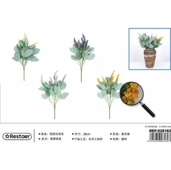 umělá květina Rest.aer - Krátká umělá rostlina 38 CM Levandule