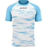 Sportovní triko GIVOVA Pixel white-sky L