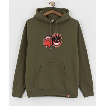 Pánská mikina Spitfire Eternal Fill HD (army w/red black & white print) M, zelená