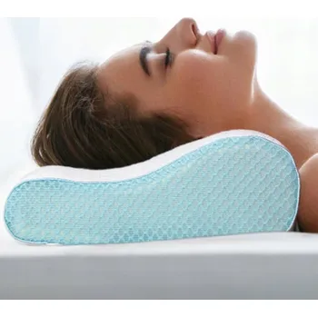 Polštář POLŠTÁŘ Z PAMĚŤOVÉ PĚNY S ERGONOMICKÝM TVAREM PRO PODPORU PÁTEŘE