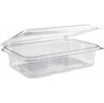 Vanička (rPET) s víčkem hranatá průhledná 1000ml [50 ks]